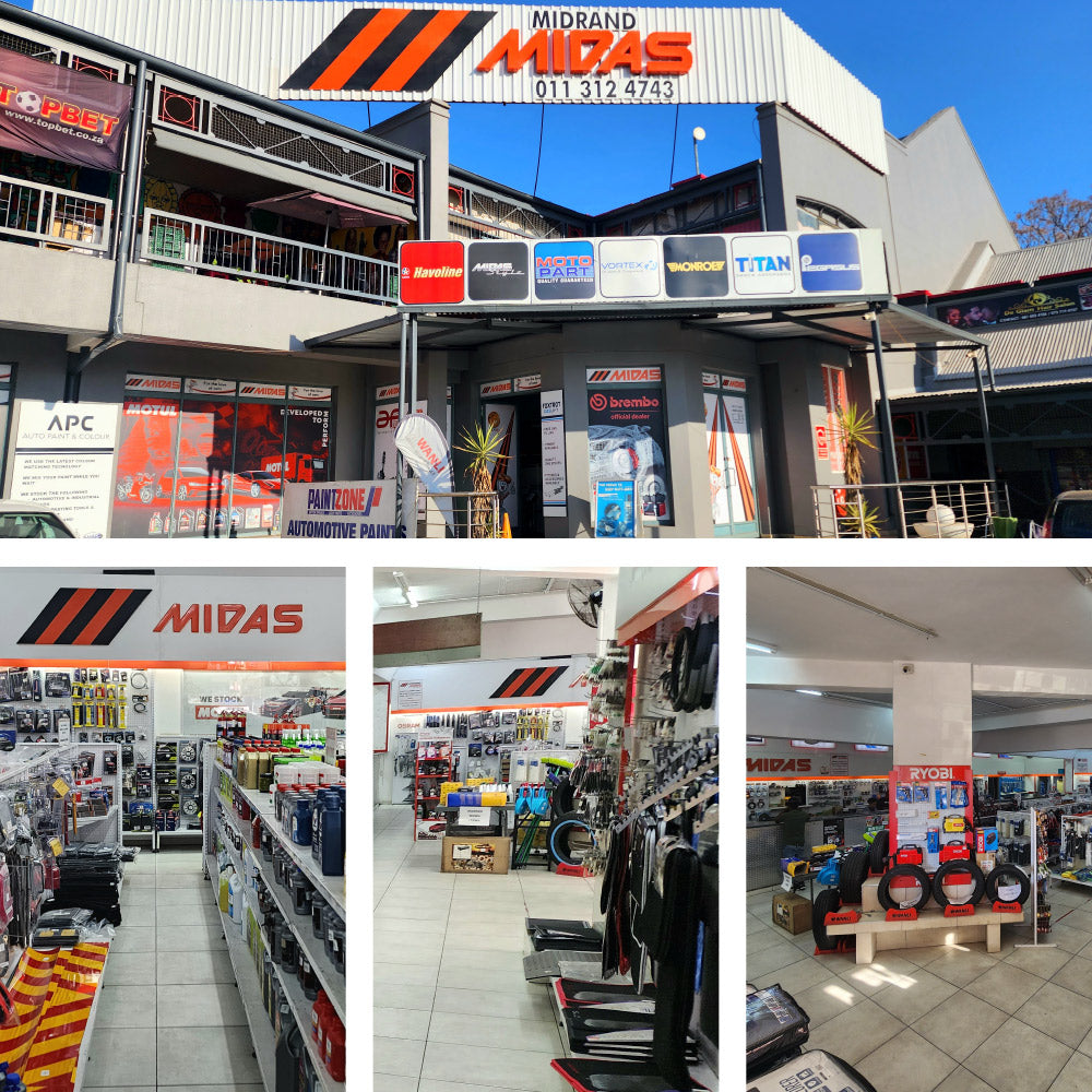 Welcome to Midrand Midas. We are an automotive spares and accessories supplier to both walk in customers and workshops. With over 45 years in the automotive spares industry